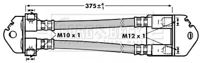 BORG & BECK Bremžu šļūtene BBH6998